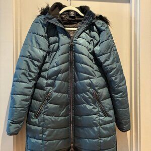 Dare 2B Mid Length Padded Striking Jacket | Orion Grey   L10 / EU 40 /UK 14